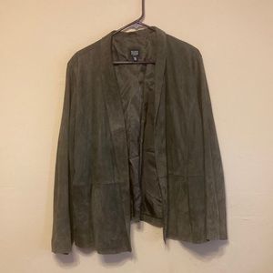 Eileen Fisher goat suede jacket